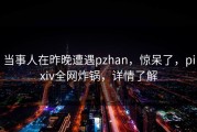 当事人在昨晚遭遇pzhan，惊呆了，pixiv全网炸锅，详情了解