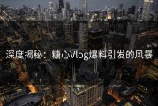 深度揭秘：糖心Vlog爆料引发的风暴