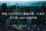 神秘人在中午时分遭遇内幕，引发轩然大波，pixiv全网炸锅
