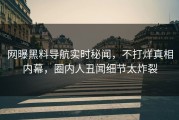 网曝黑料导航实时秘闻，不打烊真相内幕，圈内人丑闻细节太炸裂