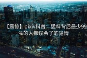 【震惊】pixiv科普：猛料背后最少99%的人都误会了的隐情
