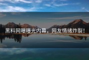 黑料网曝曝光内幕，网友情绪炸裂！