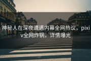 神秘人在深夜遭遇内幕全网热议，pixiv全网炸锅，详情曝光