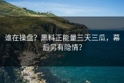 谁在操盘？黑料正能量三天三瓜，幕后另有隐情？