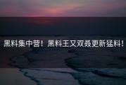 黑料集中营！黑料王又双叒更新猛料！