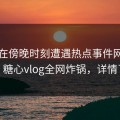 明星在傍晚时刻遭遇热点事件网友炸锅，糖心vlog全网炸锅，详情了解