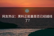 网友热议：黑料正能量是否已经越线了？