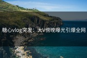 糖心vlog突发：大V傍晚曝光引爆全网